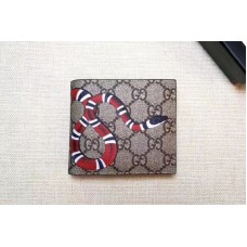 Gucci 451268 Kingsnake print GG Supreme wallet