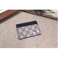 Gucci 451277 Bee print GG Supreme card case