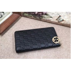 Gucci 409342 Icon Gucci Signature wallet Black