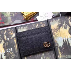 Gucci 436022 GG Marmont leather money clip Black