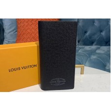 Louis Vuitton M30385 LV Brazza Wallet Black Taiga leather