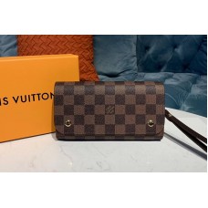 Louis Vuitton M58080 LV Kasai Wallet Damier Ebene Canvas