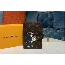 Louis Vuitton R20005 LV Small Ring Agenda Cover Wallet Monogram canvas With Tom and Jerry