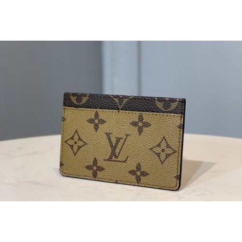 LOUIS VUITTON LV Card Holder in Monogram Reverse - 💯 AUTHENTIC - M69161