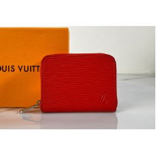 Louis Vuitton M60152 LV Zippy coin purse in Red Epi Leather