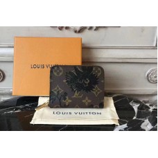 Louis Vuitton M60067 Monogram Canvas Zippy Coin Purse With Print