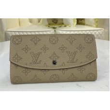 Louis Vuitton M60144 LV iris wallet in Galet Grey Mahina leather