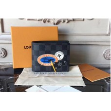 Louis Vuitton N64439 Damier Graphite Canvas Multiple Wallet
