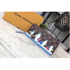 Louis Vuitton N64425 Clemence Wallet Damier Ebene Canvas