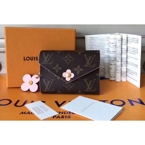 Louis Vuitton Monogram Canvas Victorine Wallet With Flower Charm M64203