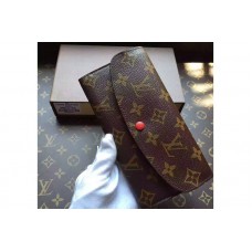 Louis Vuitton M60136 Emilie Wallet Monogram Canvas Red