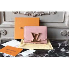 Louis Vuitton M58196 Taurillon Leather Capucines Wallet Pink