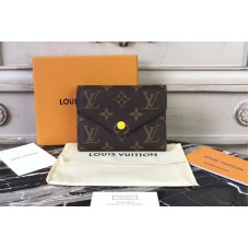 Louis Vuitton M41938 Monogram Canvas Victorine Wallet Lemon