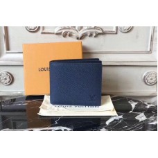 Louis Vuitton M42101 LV Amerigo Wallet taiga Leather Blue