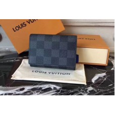 Louis Vuitton N63338 Enveloppe Carte de Visite Wallets Damier Graphite Canvas