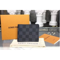 Louis Vuitton N64002 LV Slender ID Wallet Damier Graphite Canvas