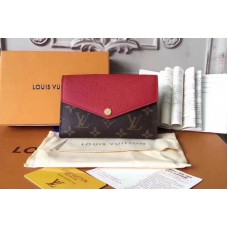 Louis Vuitton M60140 LV Pallas Compact Wallet Monogram Canvas Red