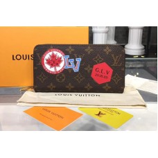 Louis Vuitton M60017 LV Zippy Wallet MY LV World Tour Monogram Canvas Wallet