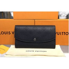 Louis Vuitton M60143 LV Mahina Leather Iris Wallet Black