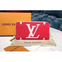 Louis Vuitton M67550 LV Zippy Wallet Monogram coated canvas Red