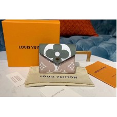 Louis Vuitton M67640 LV Zoe Wallet White/Khaki Monogram Canvas