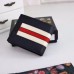 Gucci Black Stripe Leather Bi-fold Wallet