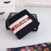 Gucci Black Stripe Leather Bi-fold Wallet