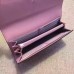 Gucci Continental Flap Wallet In Pink Guccissima Leather