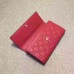Gucci Continental Flap Wallet In Red Guccissima Leather