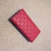 Gucci Continental Flap Wallet In Red Guccissima Leather