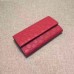 Gucci Continental Flap Wallet In Red Guccissima Leather