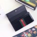 Gucci Black Ophidia GG Suede Continental Wallet