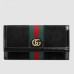 Gucci Black Ophidia GG Suede Continental Wallet
