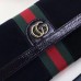 Gucci Black Ophidia GG Suede Continental Wallet