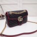 Gucci Diagonal GG Marmont Small Shoulder Bag 443497 Black 2019