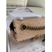 Gucci GG Marmont Raffia Small Shoulder Bag 443497 Beige/Gray 2019