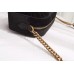 Gucci Black GG Marmont Velvet Small Shoulder Bag