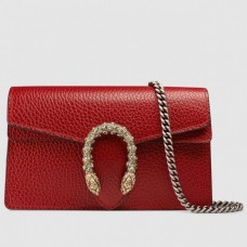 Gucci Dionysus Chain Super Mini Bag 476432 Leather Red 2017