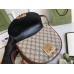 Gucci 644524 Padlock small shoulder bag in Beige and ebony GG Supreme canvas