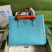 Gucci Diana Medium Tote Bag In Blue Leather