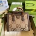 Gucci Diana Small Tote Bag In Jumbo GG Canvas