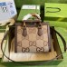 Gucci Diana Small Tote Bag In Jumbo GG Canvas