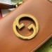 Gucci Blondie Mini Shoulder Bag In Brown Leather