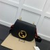 Gucci Blondie Medium Shoulder Bag In Black Leather