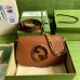 Gucci Blondie Small Shoulder Bag In Brown Leather