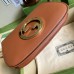 Gucci Blondie Small Shoulder Bag In Brown Leather