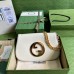 Gucci Blondie Small Shoulder Bag In White Leather