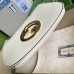 Gucci Blondie Small Shoulder Bag In White Leather