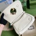 Gucci Blondie Small Shoulder Bag In White Leather