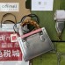 Gucci Diana Mini Tote Bag In Silver Metallic Leather